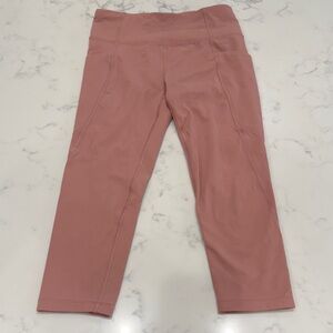 Athleta Girl Mauve Cropped Leggings